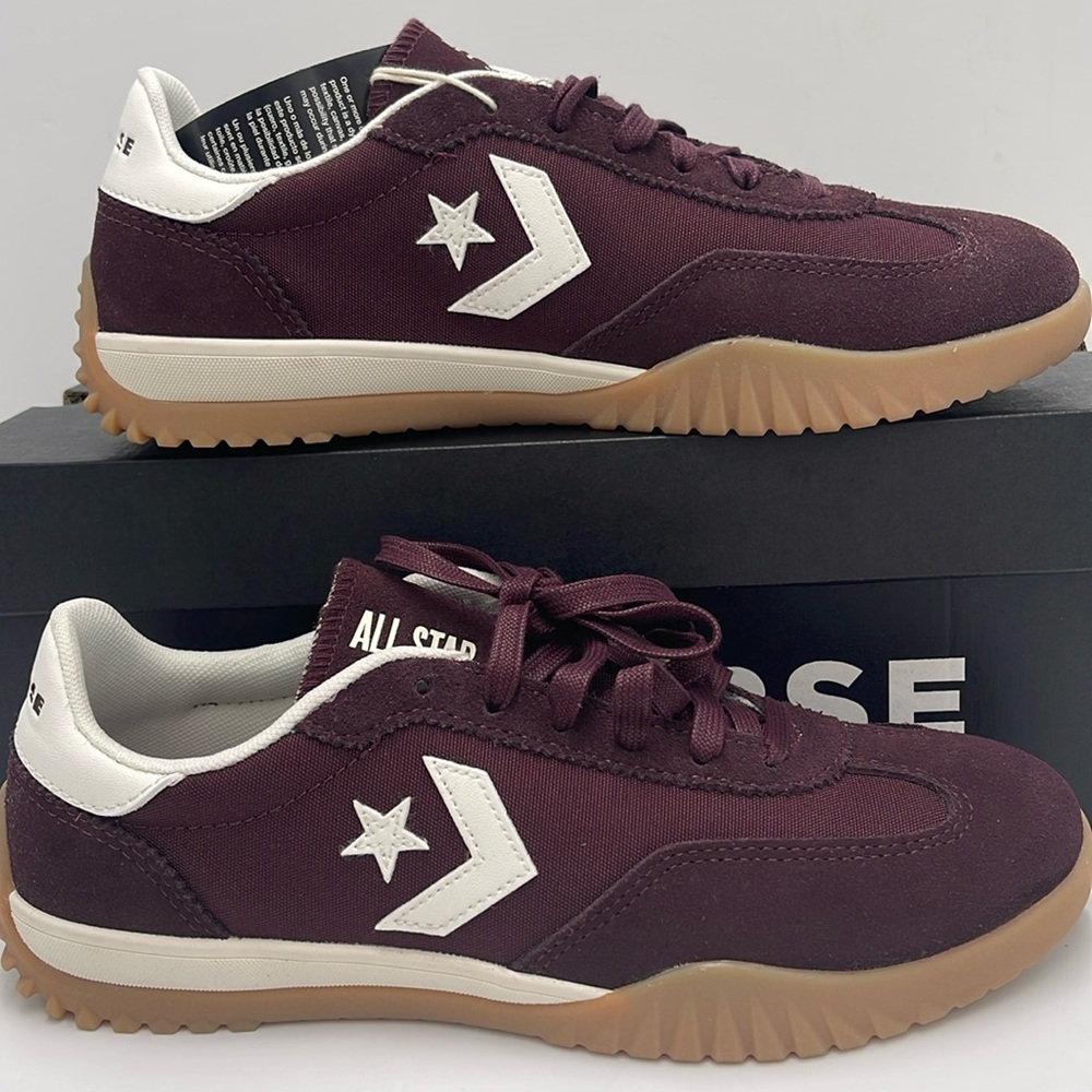 Converse Men’s RUN STAR TRAINER OX BLOODSTONE/EGRET/WHITE A13360C Sneakers - Picture 2 of 16
